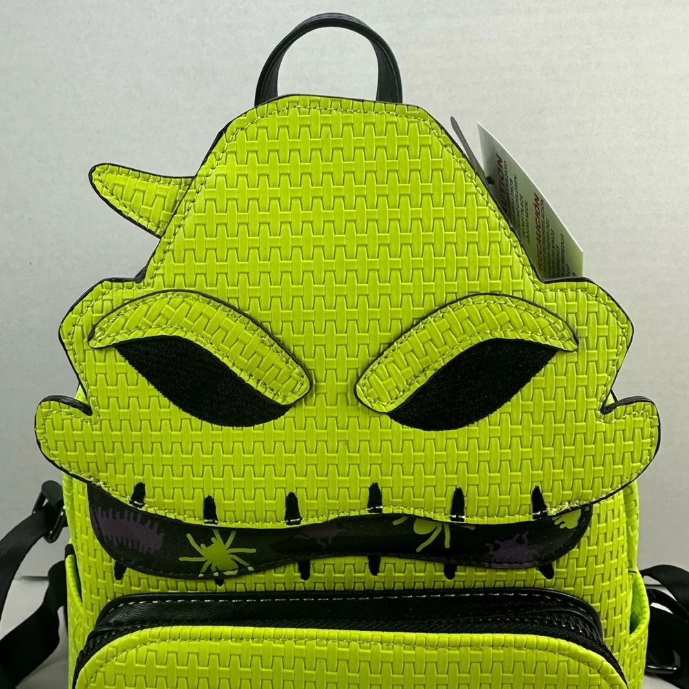 Loungefly Disney Parks NBC Oogie Boogie Mini Backpack Green Glow In The Dark